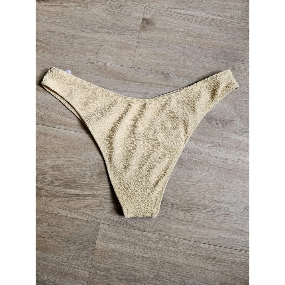 PACSUN SWIM ECO YELLOW BIKINI BOTTOM NWT SIZE XL - Picture 5 of 6